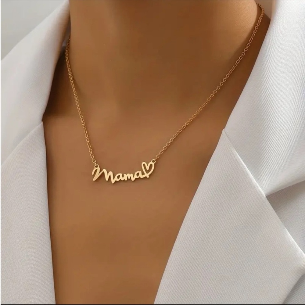 COPY - Mama Necklace stainless steel GP or SP you choose! - Picture 3 of 4